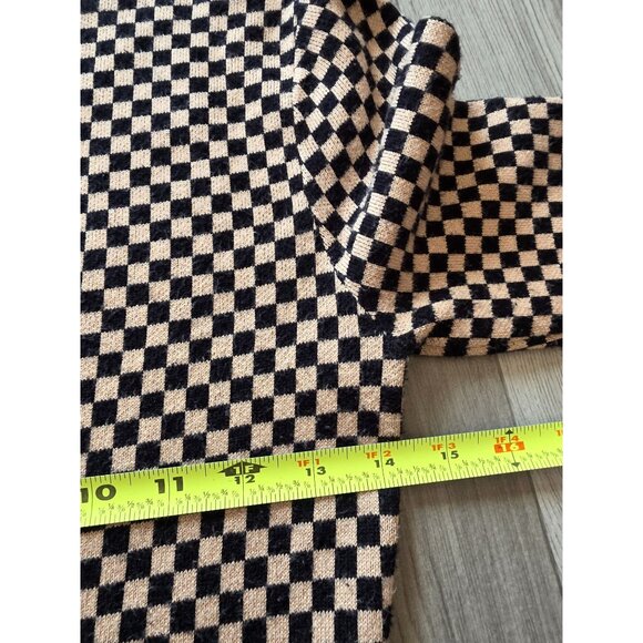 Abercrombie & Fitch Womens Checkerboard Long Sleeve Knit Dress Size M - Picture 6 of 6